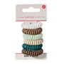 Beter Lot de 6 serre-têtes en spirale épaisse, couleurs assorties