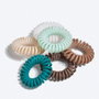 Beter Lot de 6 serre-têtes en spirale épaisse, couleurs assorties