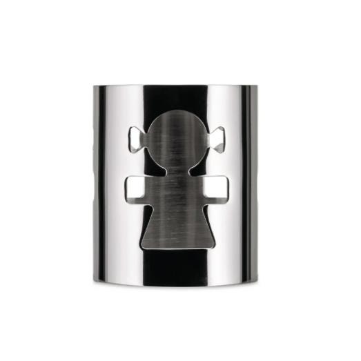 Alessi AKK10 W Serviette Girotondo en acier inoxydable 18/10, design de Stefano Giovannoni et Guido Venturini pour King-Kong Alessi AKK10 W Serviette Girotondo en acier inoxydable 18/10, design de Stefano Giovannoni et Guido Venturini pour King-Kong
