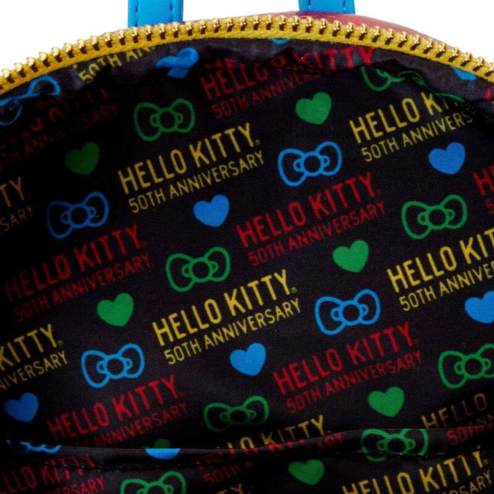 LOUNGEFLY Sac à dos Hello Kitty 50th Anniversary 26 cm LOUNGEFLY Sac à dos Hello Kitty 50th Anniversary 26 cm