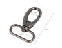 Innspiro Mousqueton à anneau ovale en zamak plata vieja 32 mm, lot de 3
