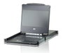 Aten CL6708MW Commutateur KVM LCD 8 ports DVI avec écran Full HD 17,3", clavier et pavé tactile intégrés, cascadable jusqu'à 64 PC