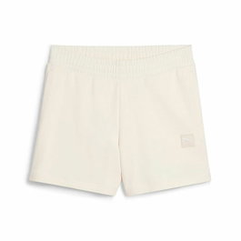 Short de Sport pour Femme Puma Essentials Elevatedd-Ris Blanc Naturel