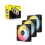 Corsair RS120-R ARGB Triple Pack de ventilateurs de boîtier 120 mm Noir