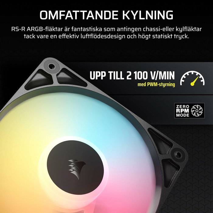 Corsair RS120-R ARGB Black Triple Pack