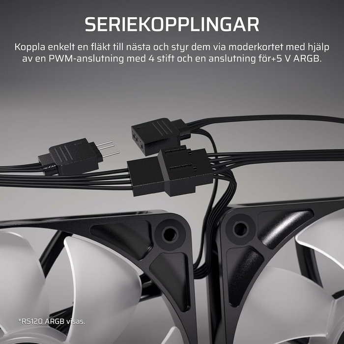 Corsair RS120-R ARGB Black Triple Pack