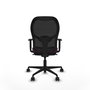 Piqueras y Crespo Chaise de Bureau Jorquera Violet et Noir