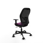 Piqueras y Crespo Chaise de Bureau Jorquera Violet et Noir