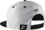 Zildjian Casquette blanche de 6 panneaux avec visière plate et snapback