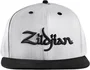 Zildjian Casquette blanche de 6 panneaux avec visière plate et snapback