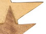 Giftdecor Support Décoratif Triple Étoile Doré Métal et Bois 31x28x6 cm (Set de 6)