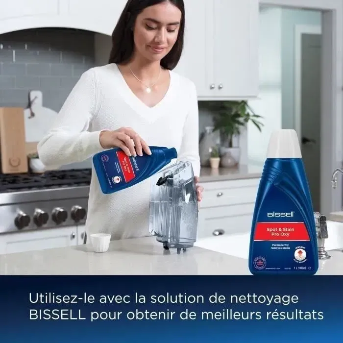 Bissell Spot Clean Plus 3724N Nettoyeur Détacheur Multi-Surface - Puissance 330 W - Rayon d'action 5 m - Tube 2,20 m avec Hydro Rinse