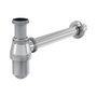 Prhie Siphon bouteille laiton chromé 1'' 1/4 x 32 mm avec tube 30 cm