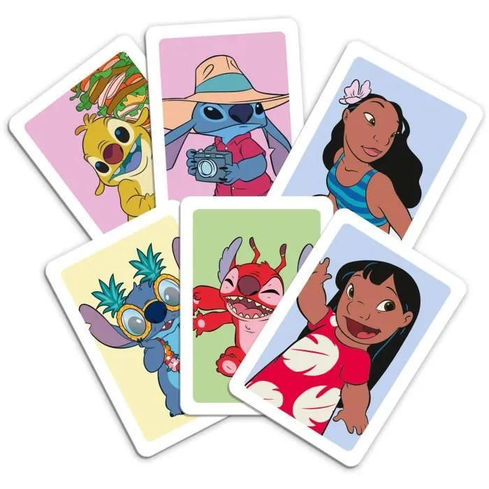 Winning Moves - Match Stitch - Jeu de société sous licence Lilo & Stitch - Jeu de stratégie à 2 joueurs avec des cubes colorés - Édition 2025