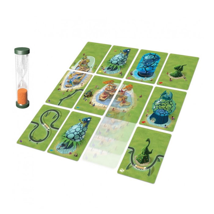 Asmodee Jeu de Société Mesozooic - Jeu de Stratégie et Puzzle sur les Dinosaures, PEGI 8, dès 8 Ans