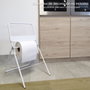 WOLFPACK LINEA PROFESIONAL Support Sol pour Rouleau de Papier Industriel Blanc