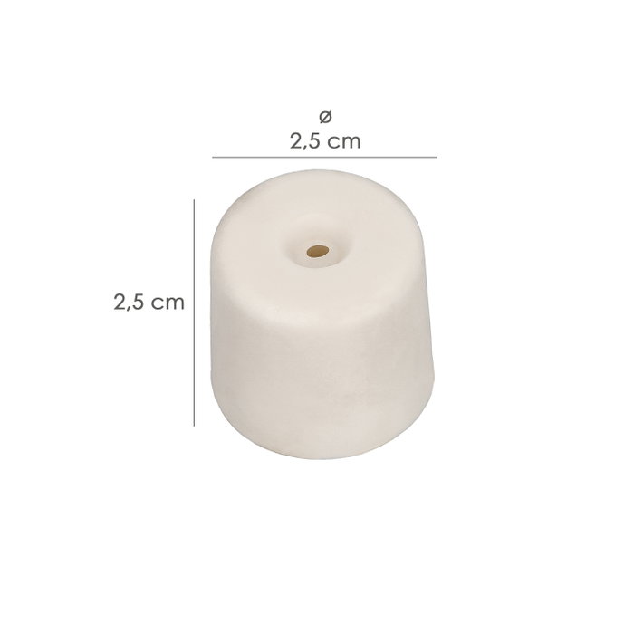 WOLFPACK LINEA PROFESIONAL Butoir de porte à visser blanc