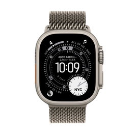 Apple Watch Ultra 3 49mm GPS + Cellular Titane Naturel avec Bracelet Milanese Loop L Smartwatch