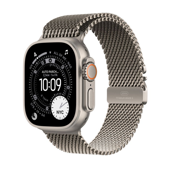 Montre intelligente Apple MF0E4QL/A Titane 49 mm