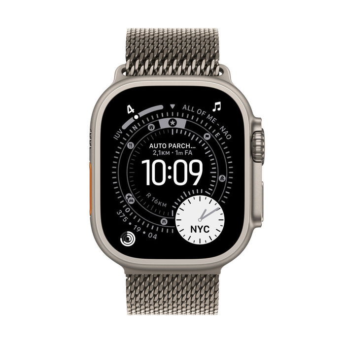 Montre intelligente Apple MF0E4QL/A Titane 49 mm