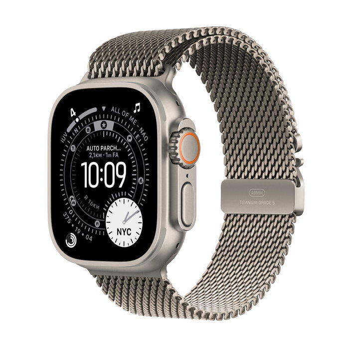 Montre intelligente Apple MF0E4QL/A Titane 49 mm Montre intelligente Apple MF0E4QL/A Titane 49 mm