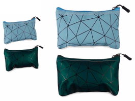 BERILO Nécessaire rectangulaire PEQ bleu et vert