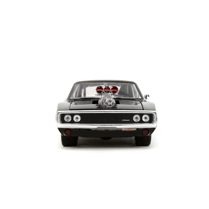 JADA TOYS - Figurine Dominic Toretto et Voiture Dodge Charger R/T Fast & Furious 1:24 - Portes, Capot et Maletero Ouvrants