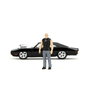 JADA TOYS - Figurine Dominic Toretto et Voiture Dodge Charger R/T Fast & Furious 1:24 - Portes, Capot et Maletero Ouvrants