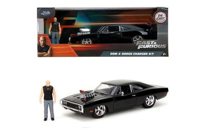 JADA TOYS Blister figurine Dominic Toretto & voiture Dodge Charger R/T Fast & Furious