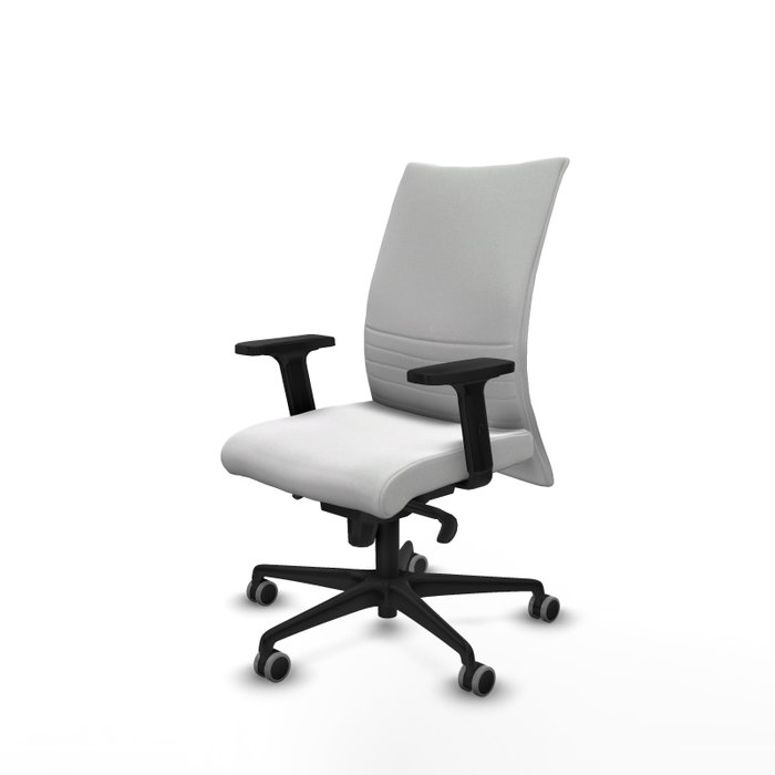 Piqueras Y Crespo Chaise Albacete confidente, Blanc, Mécanisme Synchrone, Bras 2D