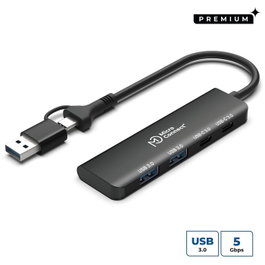 MicroConnect Hub USB Premium 4 ports (2x USB-A et 2x USB-C)