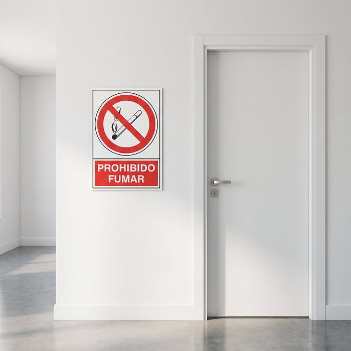 DUVER Panneau de signalisation Interdiction de fumer en plastique