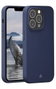 dbramante1928 Coque de protection recyclée transparente compatible avec le chargeur sans fil pour iPhone 14 Pro, couleur Pacific Blue - Protection des impacts