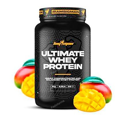 BIGMAN Ultimate Whey - Concentré de protéines en poudre - 1 kg - Saveur mangue - Complément alimentaire pour sportifs BIGMAN Ultimate Whey - Concentré de protéines en poudre - 1 kg - Saveur mangue - Complément alimentaire pour sportifs