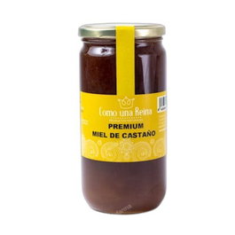 Como Una Reina Miel de Châtaignier - Pot en Verre Premium 1000 g