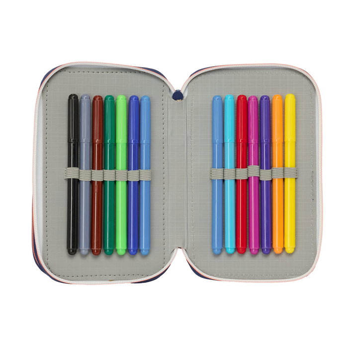 Fourre-tout F.C. Barcelona Blue marine 12,5 x 19,5 x 5,5 cm 37 Pièces