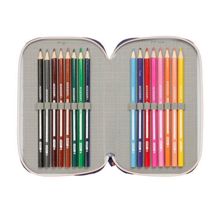 Fourre-tout F.C. Barcelona Blue marine 12,5 x 19,5 x 5,5 cm 37 Pièces