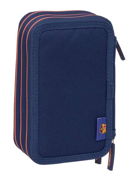 F.C. Barcelona Plumier Triple 37 Pièces - 2ème Équipement - Dimensions 12.5x19.5x5.5 cm - À partir de 3 ans