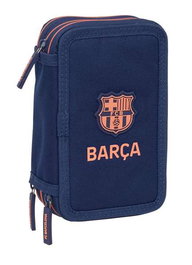 F.C. Barcelona Plumier Triple 37 Pièces - 2ème Équipement - Dimensions 12.5x19.5x5.5 cm - À partir de 3 ans