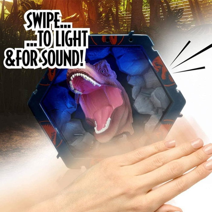 Wow stuff Figura Wow! Pod Jurassic World Dominion - Personnage lumineux avec capteur de mouvement, fonctionne avec 3 piles AAA