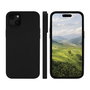 dbramante1928 Monaco Coque Silicone Recyclé avec Aimant MagSafe pour iPhone 15 - Protection Impact 3 Couches, Finition Douce et Antidérapante - Noir Nuit