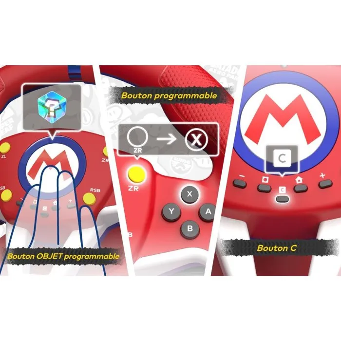 Hori Mario Kart World Racing Wheel Pro Mini pour Nintendo Switch 2
