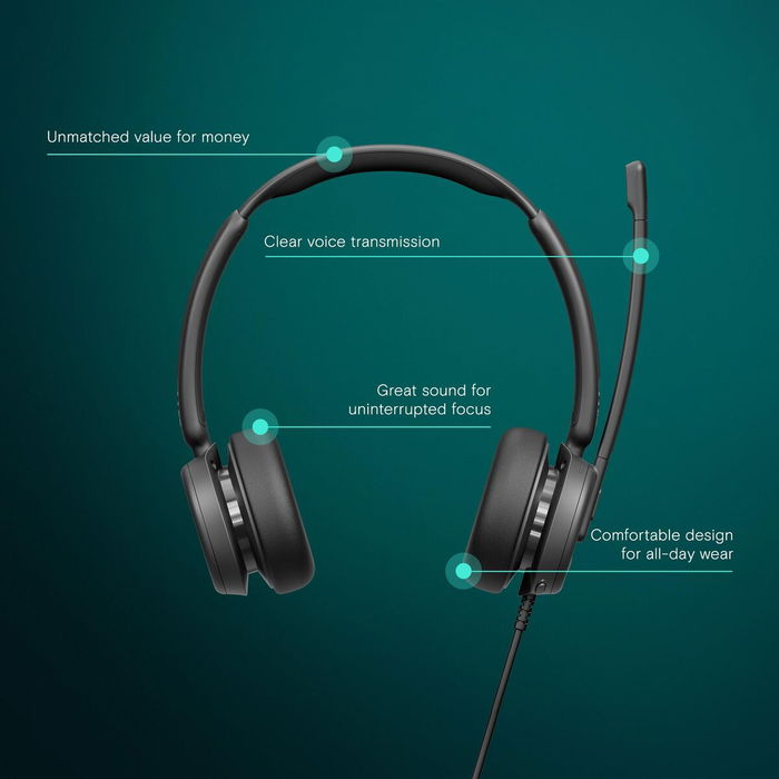 Casques avec Microphone Epos 1001253 Noir