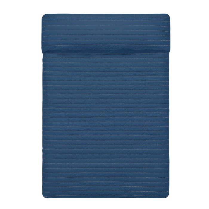 Couette réversible HappyFriday Basic Dash Blanc Blue marine 200 x 260 cm Couette réversible HappyFriday Basic Dash Blanc Blue marine 200 x 260 cm