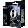 Sandberg Streamer USB Webcam Pro - Webcam pour Streaming et Appels Vidéo Full HD 1080p 60fps avec Microphone et Anneau Lumineux USB