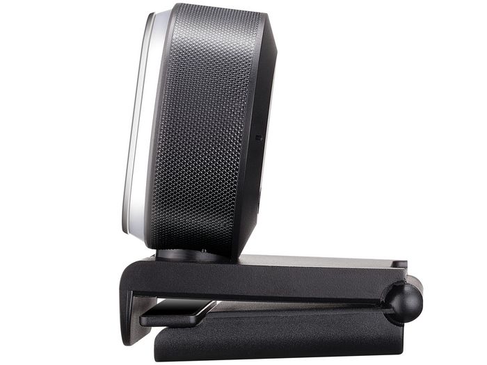 Sandberg Streamer USB Webcam Pro - Webcam pour Streaming et Appels Vidéo Full HD 1080p 60fps avec Microphone et Anneau Lumineux USB