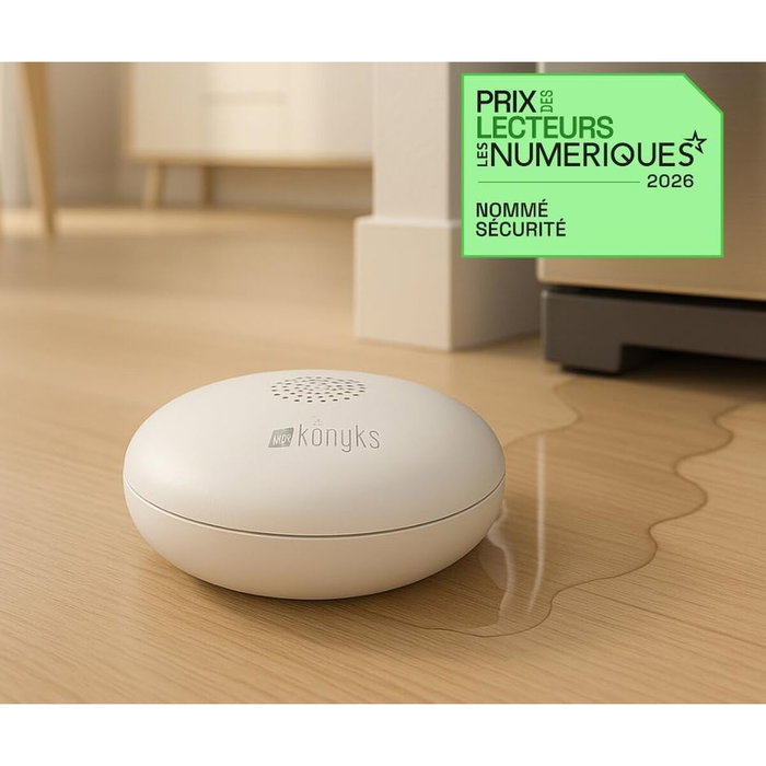 Konyks Osafe Détecteur de fuite d'eau connecté WiFi