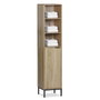 MobleKit Étagère de salle de bains Marron 30 x 30 x 160 cm