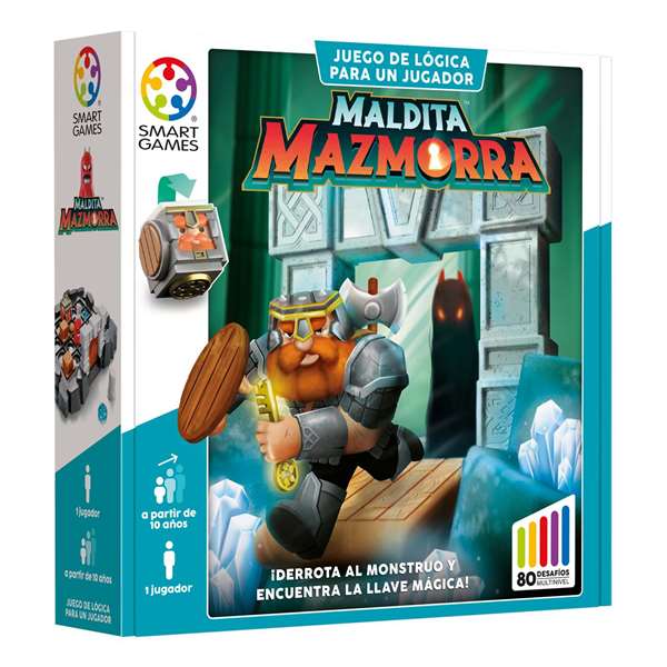 Ludilo Juego Maldita Mazmorra - Jeu de réflexion et de logique en solo pour enfants à partir de 3 ans