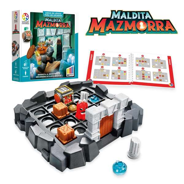 Ludilo Juego Maldita Mazmorra - Jeu de réflexion et de logique en solo pour enfants à partir de 3 ans
